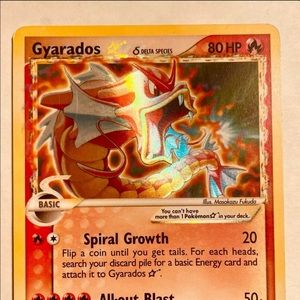 Delta species Holo gyrados Pokemon card
